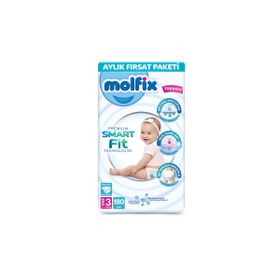 Molfix Premium Smart Fit No:3 Midi 180 Adet Bebek Bezi