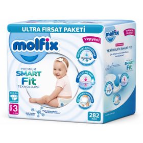Molfix Premium Smart Fit No:3 Midi 282 Adet Bebek Bezi