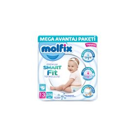Molfix Premium Smart Fit No:3 Midi 376 Adet Bebek Bezi