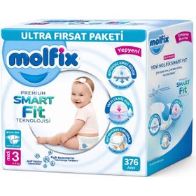 Molfix Premium Smart Fit No:3 Midi 376 Adet Bebek Bezi