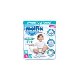 Molfix Premium Smart Fit No:4 Maxi 172 Adet Bebek Bezi