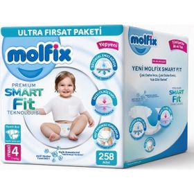 Molfix Premium Smart Fit No:4 Maxi 258 Adet Bebek Bezi
