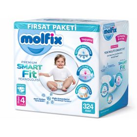 Molfix Premium Smart Fit No:4 Maxi 324 Adet Bebek Bezi