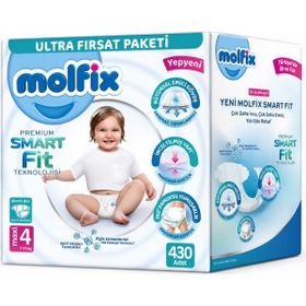 Molfix Premium Smart Fit No:4 Maxi 430 Adet Bebek Bezi