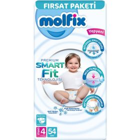 Molfix Premium Smart Fit No:4 Maxi 54 Adet Bebek Bezi