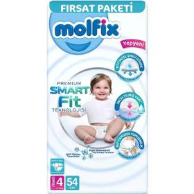 Molfix Premium Smart Fit No:4 Maxi 54 Adet Bebek Bezi
