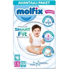 Molfix Premium Smart Fit No:5 Junior 132 Adet Bebek Bezi