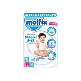 Molfix Premium Smart Fit No:5 Junior 132 Adet Bebek Bezi