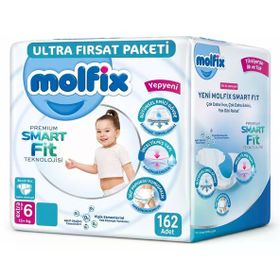 Molfix Premium Smart Fit No:6 XLarge 162 Adet Bebek Bezi