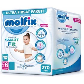 Molfix Premium Smart Fit No:6 XLarge 270 Adet Bebek Bezi