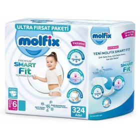 Molfix Premium Smart Fit No:6 XLarge 324 Adet Bebek Bezi