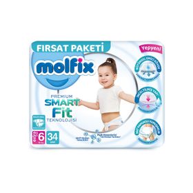 Molfix Premium Smart Fit No:6 XLarge Bebek Bezi