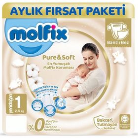 Molfix Pure Soft No:1 Bebek Bezi