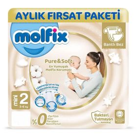 Molfix Pure Soft No:2 Mini Bebek Bezi
