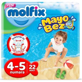 Molfix Swimming Pants 4-5 Numara 22 Adet Mayo Bebek Bezi