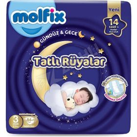 Molfix Tatlı Rüyalar No:3 Midi 336 Adet Bebek Bezi