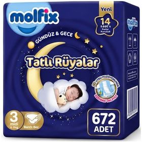 Molfix Tatlı Rüyalar No:3 Midi Bebek Bezi