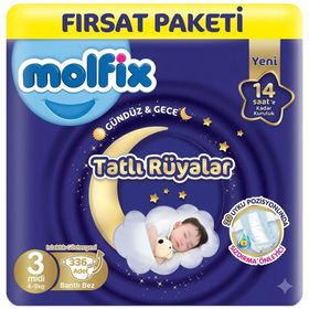 Molfix Tatlı Rüyalar No:3 Midi Bebek Bezi