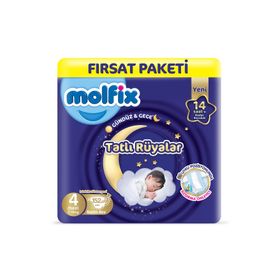 Molfix Tatlı Rüyalar No:4 Maxi 152 Adet Bebek Bezi