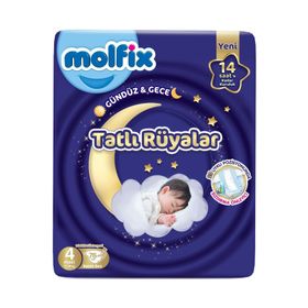 Molfix Tatlı Rüyalar No:4 Maxi 76 Adet Bebek Bezi