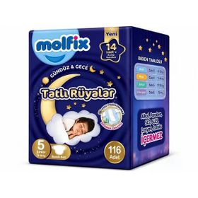 Molfix Tatlı Rüyalar No:5 Junior 116 Adet Bebek Bezi
