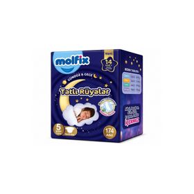 Molfix Tatlı Rüyalar No:5 Junior 174 Adet Bebek Bezi