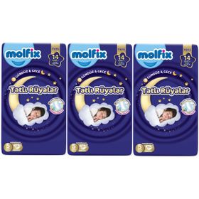 Molfix Tatlı Rüyalar No:5 Junior 174 Adet Bebek Bezi