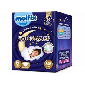 Molfix Tatlı Rüyalar No:5 Junior 348 Adet Bebek Bezi