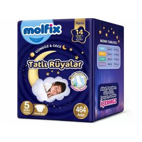 Molfix Tatlı Rüyalar No:5 Junior 464 Adet Bebek Bezi