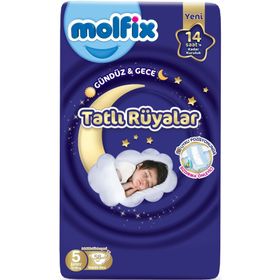 Molfix Tatlı Rüyalar No:5 Junior 58 Adet Bebek Bezi