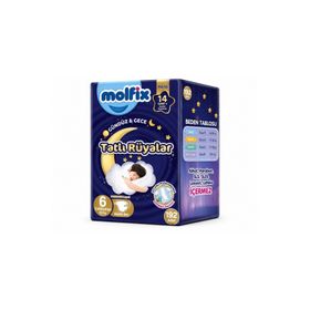 Molfix Tatlı Rüyalar No:6 XLarge 192 Adet Bebek Bezi