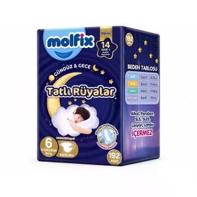 Molfix Tatlı Rüyalar No:6 XLarge 192 Adet Bebek Bezi