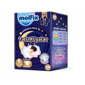 Molfix Tatlı Rüyalar No:6 XLarge 240 Adet Bebek Bezi