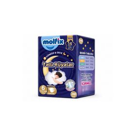 Molfix Tatlı Rüyalar No:6 XLarge 240 Adet Bebek Bezi