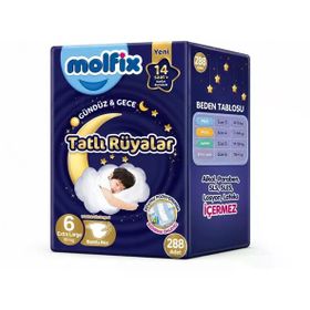 Molfix Tatlı Rüyalar No:6 XLarge 288 Adet Bebek Bezi