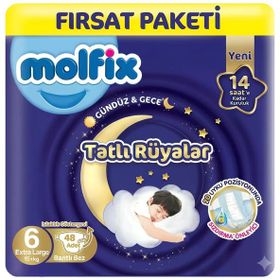 Molfix Tatlı Rüyalar No:6 XLarge 48 Adet Bebek Bezi