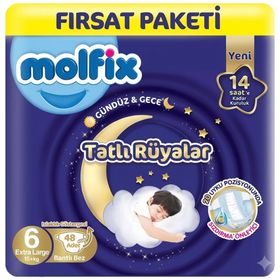 Molfix Tatlı Rüyalar No:6 XLarge Bebek Bezi