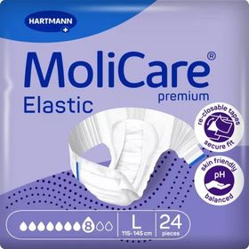 Molicare 8 Damla Emiş Kapasiteli Belbantlı Large 3220 gr 24 Adet Hasta Bezi