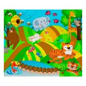 Molie 035 Neşeli Orman Oyun Halı Seti
