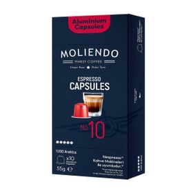 Moliendo 10'lu No:10 Nespresso Uyumlu Kapsül Kahve