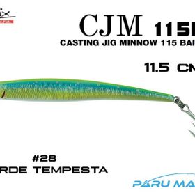 Molix Casting Jig Minnow 115 11.5 cm 28 Verde Tempesta Sahte Balık