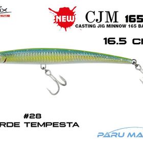 Molix Casting Jig Minnow 165 16.5 cm 28 Verde Tempesta Sahte Balık
