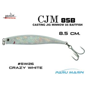 Molix Casting Jig Minnow 85 8.5 cm SW26 Crazy White Sahte Balık