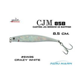 Molix Casting Jig Minnow 85 8.5 cm SW26 Crazy White Sahte Balık