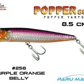 Molix Popper 85T 8.5 cm 258 Purple Orange Belly Sahte Balık