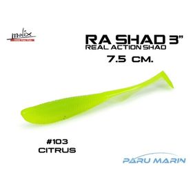 Molix Ra Shad 7.5 cm 470 Uv Citrus Sahte Balık
