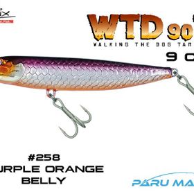 Molix WTD 90T 9 cm 258 Purple Orange Belly Sahte Balık