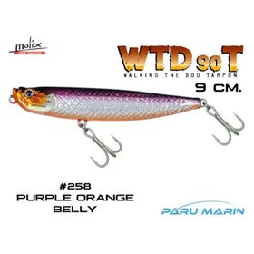Molix WTD 90T 9 cm 258 Purple Orange Belly Sahte Balık