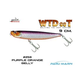 Molix WTD 90T 9 cm 258 Purple Orange Belly Sahte Balık