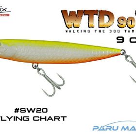 Molix WTD 90T 9 cm SW20 Flying Chart Sahte Balık